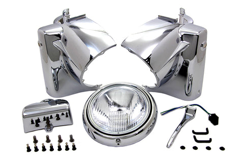 Headlamp Cowl Assembly Chrome - V-Twin Mfg.