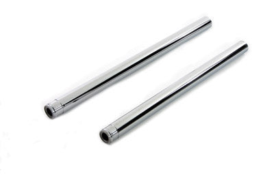 Chrome 41mm Fork Tube Set 24-1/4" Total Length - FXWG 1985-1986 - FXST 1984-1999 - FXDWG 1993-1999 - FLST 1986-1999 - FLT 1984-1996 - FLHT 1984-1996 - FXSTC 1984-1999 - FLSTN 1986-1999 - FLSTF 1986-1999 - V-Twin Mfg.