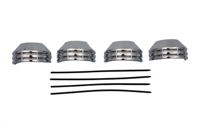 35mm Chrome Fork Boot Cover Set - V-Twin Mfg.