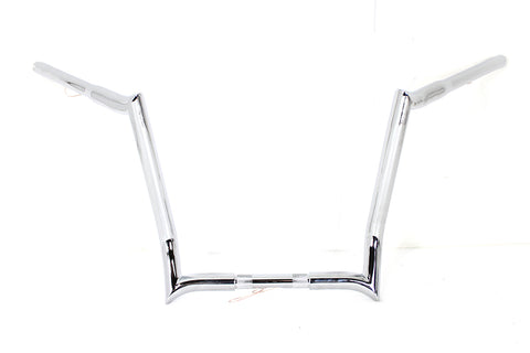 14  Z-Bar Handlebar without Indents Chrome - V-Twin Mfg.