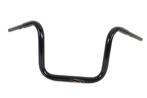 14  Fat Ape Handlebar with Indents Black - V-Twin Mfg.