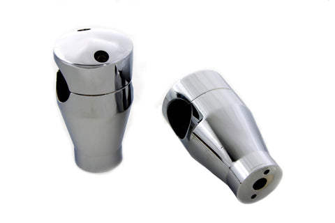 3  Chrome Wide Glide Riser Set - V-Twin Mfg.