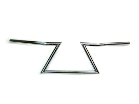 8  Z Handlebars Chrome without Indents - V-Twin Mfg.