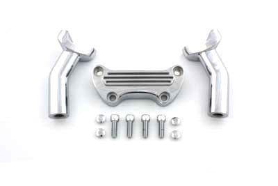4-7/8  Pullback Riser Set Chrome - V-Twin Mfg.