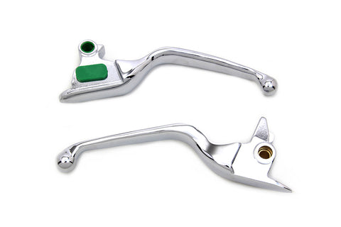 Chrome Smooth Wide Hand Lever Set - V-Twin Mfg.