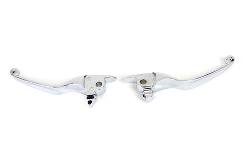 M8 Chrome Wide Hand Lever Set - V-Twin Mfg.