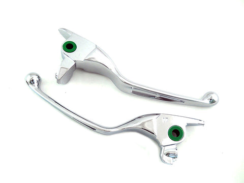 M8 Slotted Hand Control Lever Kit Chrome - V-Twin Mfg.