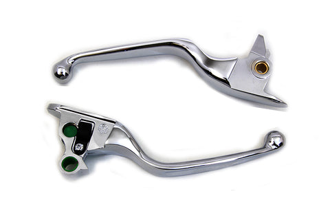 Control Hand Lever Set Chrome - V-Twin Mfg.