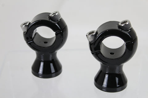 1-3/4  Gloss Black Speed Freak Handlebar Riser Set - V-Twin Mfg.