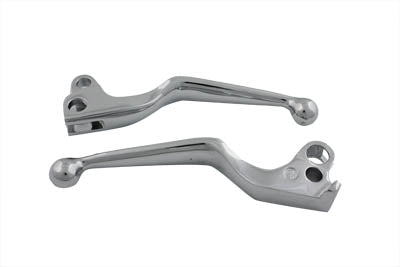 Chrome Wide Hand Lever Set - V-Twin Mfg.