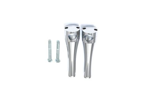 8  Solid Billet Chrome Riser Set - V-Twin Mfg.