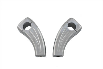 3-1/2  Pullback Riser Set Chrome - V-Twin Mfg.