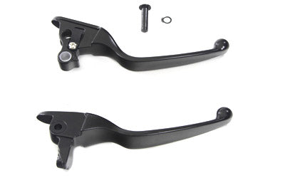 Black Smooth Contour Hand Lever Set - V-Twin Mfg.