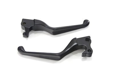 Black V-Cut Hand Lever Set - V-Twin Mfg.