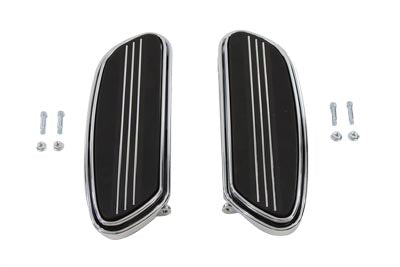 Driver Chrome Footboard Set - V-Twin Mfg.