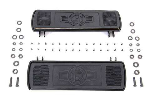 World's Fair Style Rectangular Footboard Set Black - V-Twin Mfg.