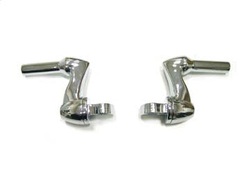 Chrome Footpeg Mount Adjustable Offset - V-Twin Mfg.