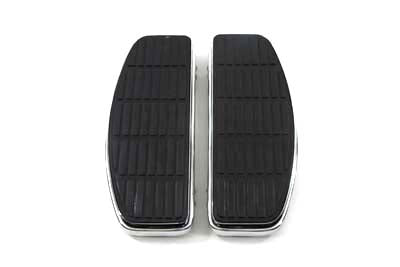 Driver Chrome 'D' Shape Footboard Set - V-Twin Mfg.