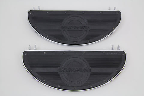 Replica Driver Footboard Set with Logo - V-Twin Mfg.