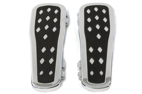 Driver Footboard Set with Diamond Design - V-Twin Mfg.