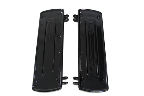 Driver Square Style Footboard Set Black - V-Twin Mfg.