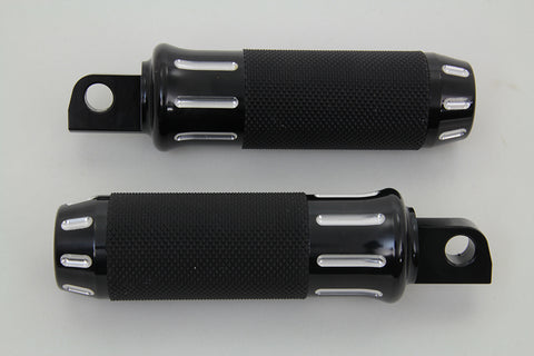 Black Cobra Style Footpeg Set - V-Twin Mfg.