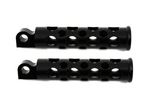 Hole Shot Style Footpeg Set Black - V-Twin Mfg.