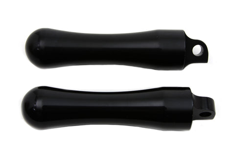 Black Contour End Footpeg Set - V-Twin Mfg.