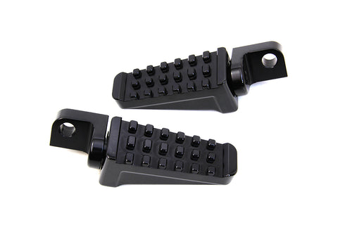 Black Racer Style Footpeg Set - V-Twin Mfg.