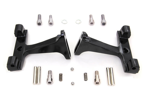 Black Passenger Footboard Mount Kit - V-Twin Mfg.