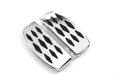 Driver Footboard Set with Diamond Design - V-Twin Mfg.