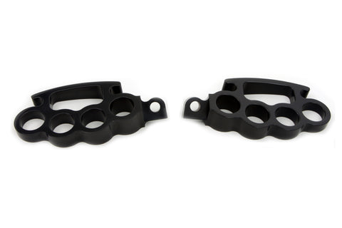 Black Knuckle Footpeg Set - V-Twin Mfg.