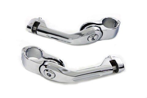 Adjustable Footpeg Mount Kit Chrome - V-Twin Mfg.