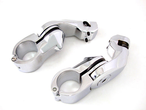 Chrome Short Angled Footpeg Mount Kit - V-Twin Mfg.