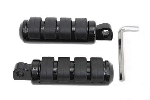 Small Cats Paw Footpeg Set Black - V-Twin Mfg.