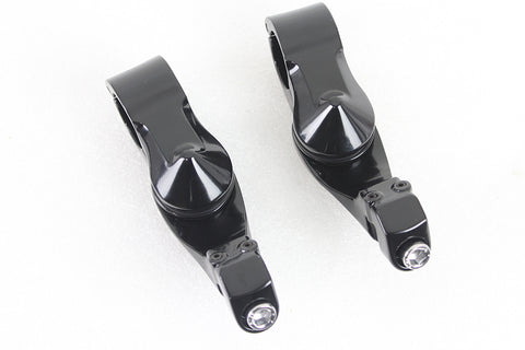 Black Short Angled Footpeg Mount Kit - V-Twin Mfg.