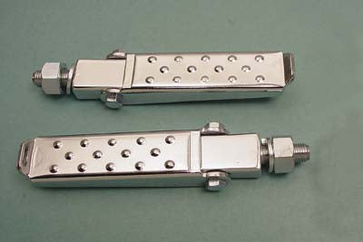 Stock Style Footpeg Set Chrome - V-Twin Mfg.