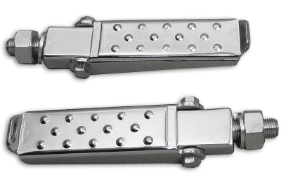 Clamp On Footpeg Set Chrome - V-Twin Mfg.