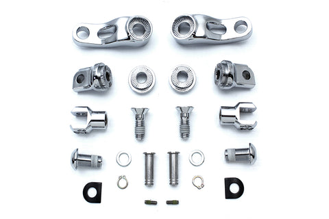 Adjustable Passenger Footpeg Mount Kit Chrome - V-Twin Mfg.