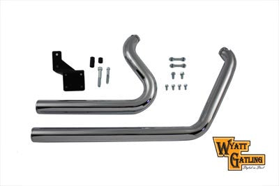 Wyatt Gatling Drag Exhaust Pipe Set Short Stuff Style - V-Twin Mfg.