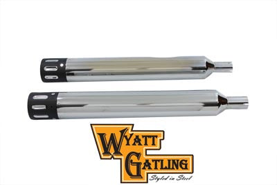 Wyatt Gatling Muffler Set With Revolver Tips - V-Twin Mfg.