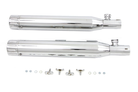 Chrome Slip On Muffler Set - V-Twin Mfg.