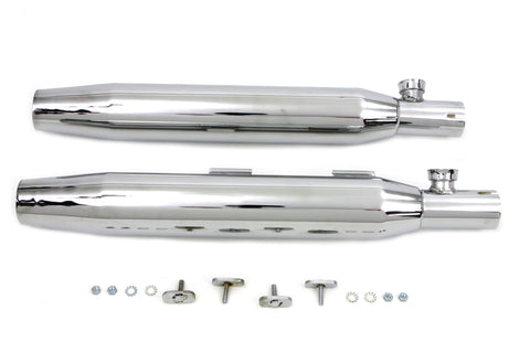 Chrome Slip On Muffler Set - V-Twin Mfg.