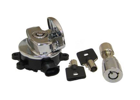 Ignition Key Switch Chrome - V-Twin Mfg.