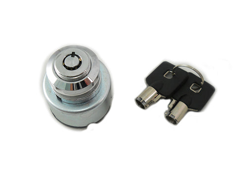 Chrome Ignition Key Switch - V-Twin Mfg.