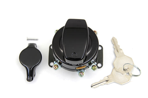 Fat Bob Ignition Switch with 5 Terminals Gloss Black - V-Twin Mfg.