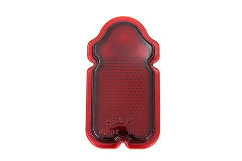 Red Glass Tail Lamp Lens - V-Twin Mfg.