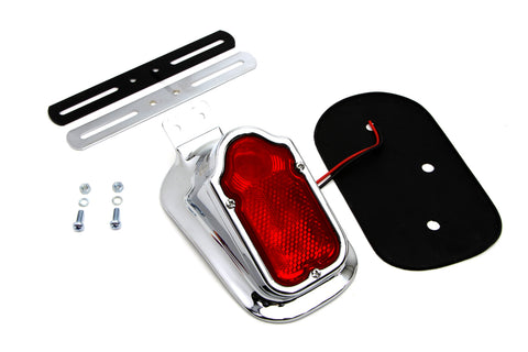 Chrome Tombstone Style Tail Lamp - V-Twin Mfg.