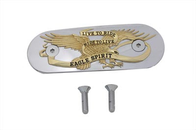 Eagle Spirit Air Cleaner Insert Gold Inlay - V-Twin Mfg.