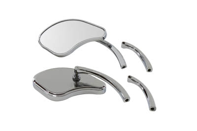 Pork Chop Mirror Set Billet - V-Twin Mfg.